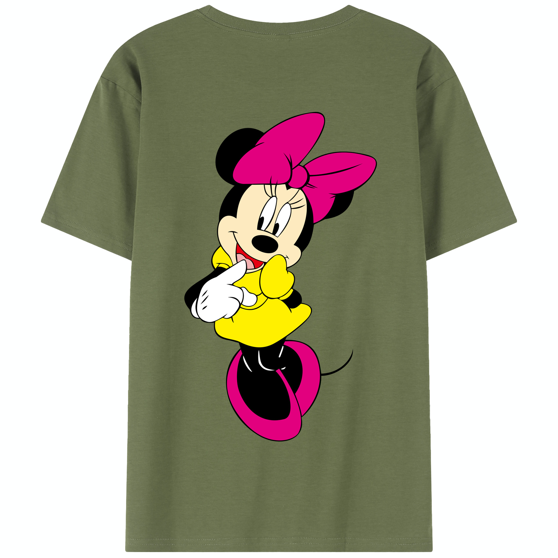 （画像用） ミッキーマウス Mickey Mouse 綿100％半袖Tシャツ（背面プリント）